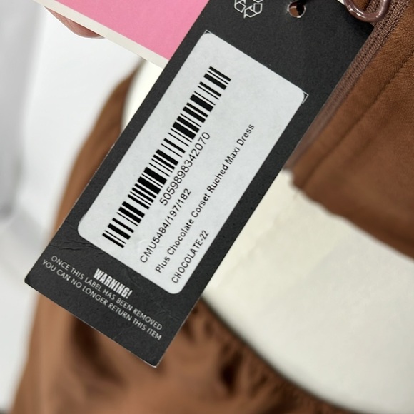 Pretty little thing NWT corset maxi dress women’s 18 - Picture 7 of 8